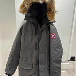 Canada Goose Charcoal Jacket with Fur Trim